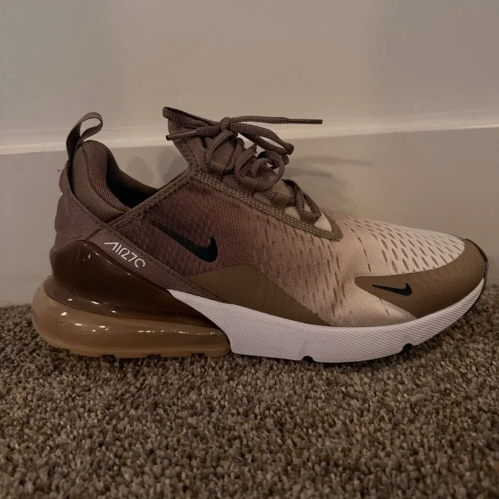 NIKE Men's Air Max 270 Mink Brown Shoes Size 9